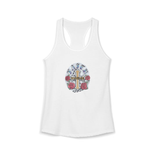 FAITH – Cross & Roses: Women's Ideal Racerback Tank