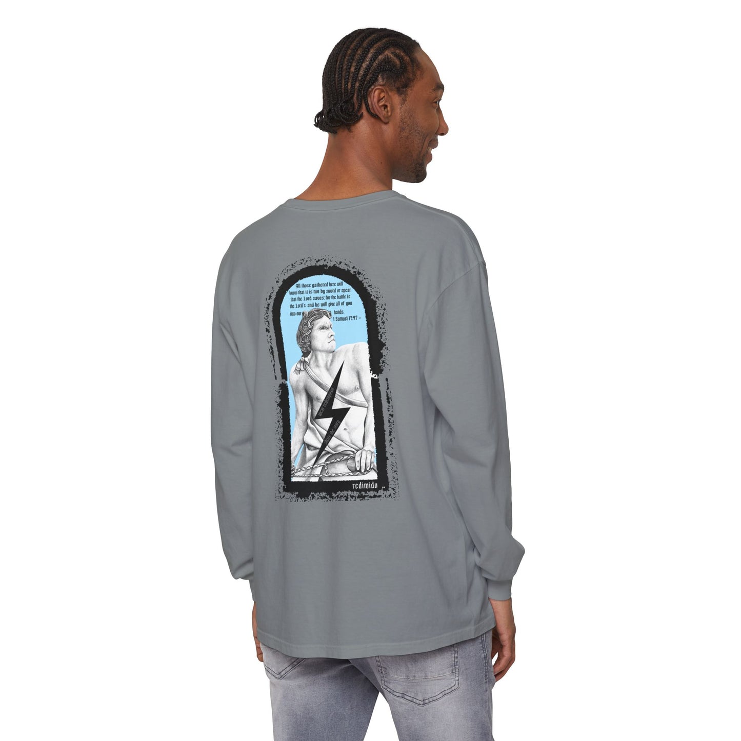David | 1 Samuel 17:47 Comfort Colors Long Sleeve Tshirt