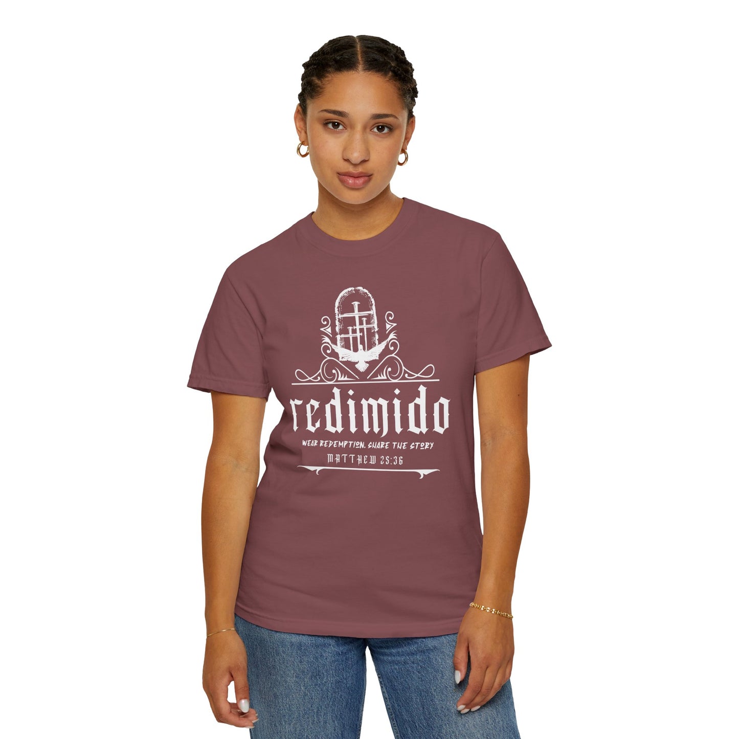 Redimido Signature Graphic Tee (Matthew 13:36)
