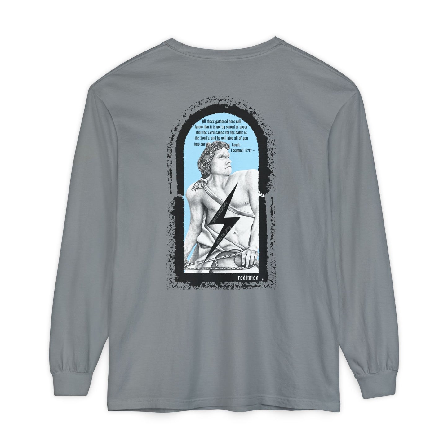 David | 1 Samuel 17:47 Comfort Colors Long Sleeve Tshirt