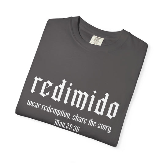 Unisex T-Shirt Redimido Launch Collection Limited Edition Christian Apparel with Matthew 25:36 Design