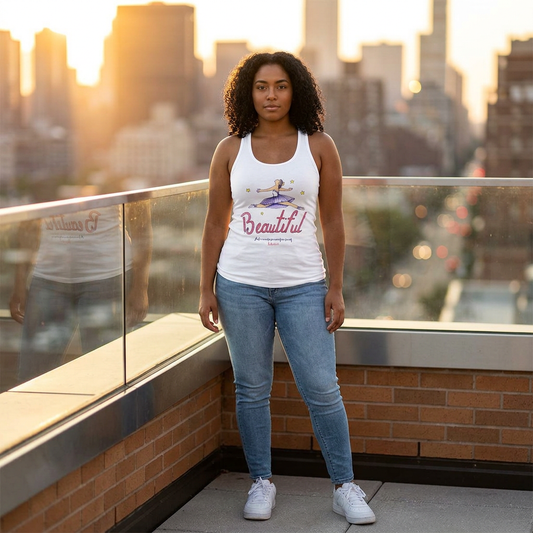 Beautiful – Psalm 30:11” Ballerina Racerback Tank